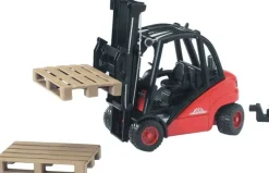 Bruder bruder 02511 Linde Gabelstapler H30D mit Anhängerkupplung und 2 Paletten
