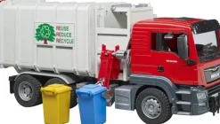 Bruder bruder 03761 MAN TGS Seitenlader Müll-LKW und 2 Mülltonnen