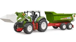 Bruder Bruder 03452 ROADMAX Traktor mit Frontlader und Kippanhänger