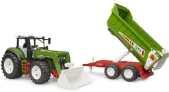 Bruder Bruder 03452 ROADMAX Traktor mit Frontlader und Kippanhänger