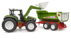 Bruder Bruder 03452 ROADMAX Traktor mit Frontlader und Kippanhänger