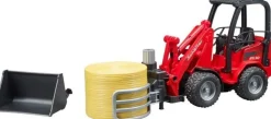 Bruder bruder 02192 Schäffer Hoflader 2630 mit Ballengreifzange + Rundballen