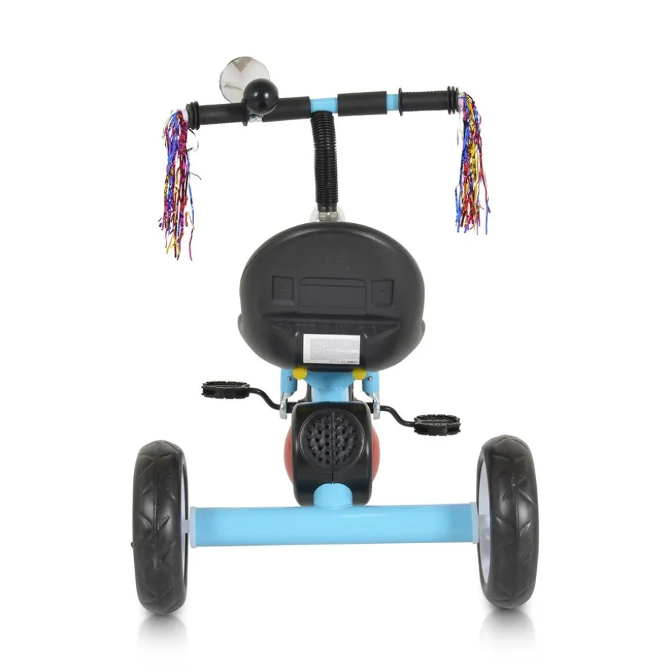Byox Dreirad Bonfire EVA-Reifen LED-Licht ,Musik Licht, Hupe, Sitz einstellbar hellblau