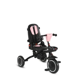 Byox Dreirad Cruz EVA-Reifen klappbar Körbe 360 drehbar Getränkehalter Fußstütze rosa