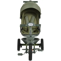 Byox Dreirad Fusion Lux Musik Scheinwerfer PU-Reifen Hinterradbremsen Korb Gurt grün