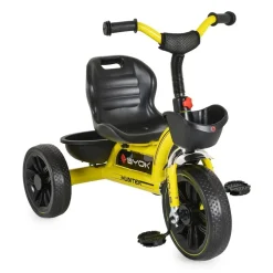 Byox Dreirad Hunter EVA-Reifen, verstellbarer Sitz, Korb, ergonomische Griffe gelb
