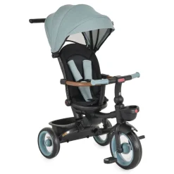 Byox Dreirad Jasper EVA-Reifen klappbar, Sitz drehbar, Hinterradbremse, Körbe grün