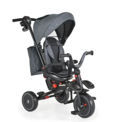 Byox Dreirad Tricycle Pluto, faltbar, EVA-Reifen, Schiebestange, Sitz drehbar grau