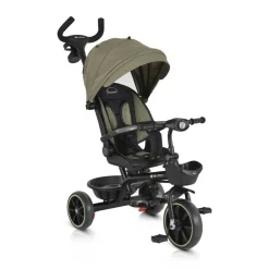 Byox Dreirad, Tricycle Summer, Fußstütze klappbar, Musik, Becherhalter, Körbe grün