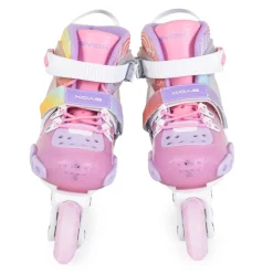 Byox Inliner Dizzy pink Glitzer PU-Räder Stoßdämpfer ABEC-5-Lager verstellbar M (Gr. 34-38)