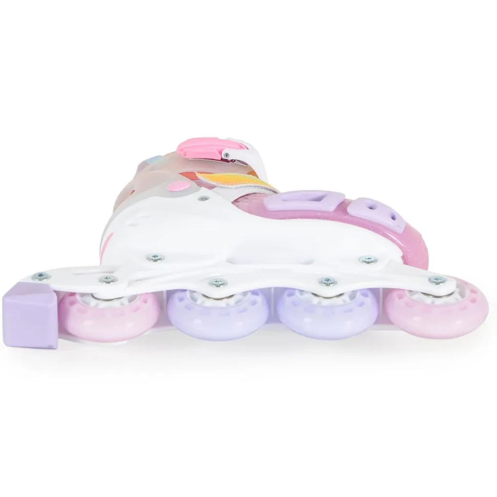 Byox Inliner Dizzy pink Glitzer PU-Räder Stoßdämpfer ABEC-5-Lager verstellbar M (Gr. 34-38)