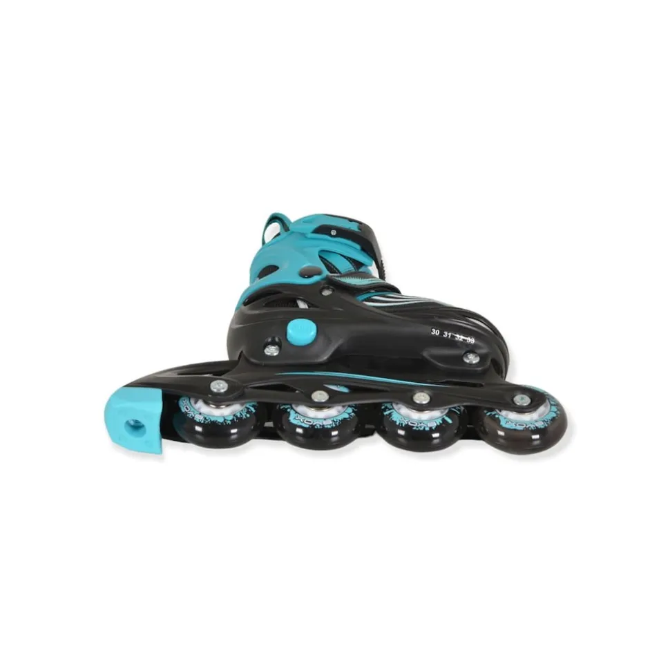 Byox Inliner 2 in 1 Double blau Rollschuhe, PU-Rollen, ABEC-5 Lager, verstellbar M (Gr. 34-38)