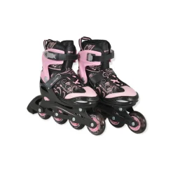 Byox Inliner 2 in 1 Double pink Rollschuhe, PU-LED-Räder, verschiedene Größen S (Gr.30-33)