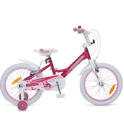 Byox Kinderfahrrad 18 Zoll Lovely, Stützräder, Klingel, Reflektoren, ab 5 Jahre