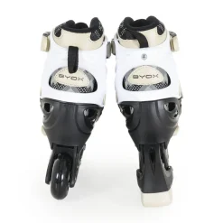 Byox Kinder Inliner, Schlittschuhe 2 in 1 Iceberg PU-Räder Schnürrsenkel Tasche Größe M (34-37)