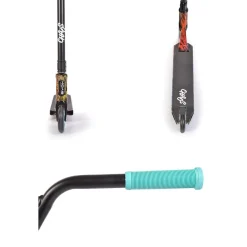 Byox Kinderroller Chaos PU-Räder, ABEC-9, Lenker 360° drehbar, Hinterradbremse blau
