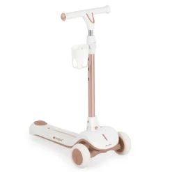 Byox Kinderroller Cornet 6 in 1 Multifunktionsroller Rutscher Musik Becherhalter weiß
