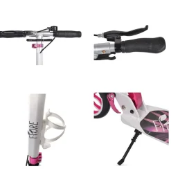 Byox Kinderroller Fiore klappbar Stoßdämpfer Flaschenhalter Bremse bis 100 kg pink