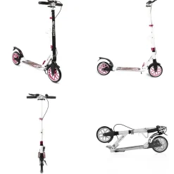 Byox Kinderroller Fiore klappbar Stoßdämpfer Flaschenhalter Bremse bis 100 kg pink