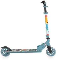 Byox Kinderroller Miracle faltbar LED-PU-Räder ABEC-7 Klingel Höhe einstellbar blau
