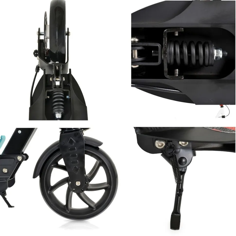 Byox Kinderroller Plexus klappbar Bremse Stoßdämpfer Flaschenhalter bis 100 kg black