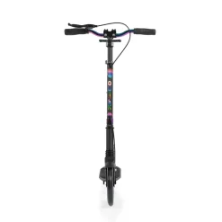 Byox Kinderroller Quick klappbar, Handbremse, Seitenständer, LED-Scheinwerfer schwarz