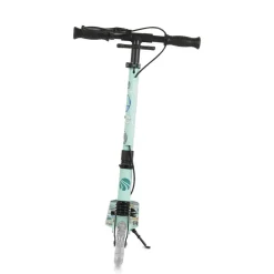 Byox Kinderroller Snazzy faltbar Hinterradbremse Seitenständer LED-Räder 100 kg grün