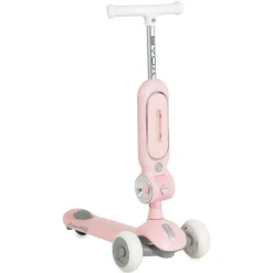 Byox Kinderroller StreetPro 2in1 Laufrad PU-Rollen Musik Licht höhenverstellbar rosa