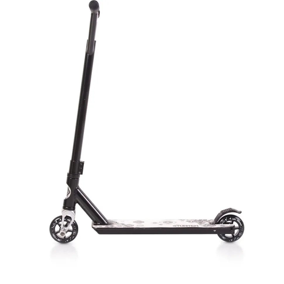Byox Kinderroller Stunter Aluminium PU Räder ABEC-9 Lenker 360° drehbar Bremse schwarz