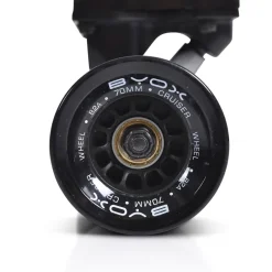 Byox Kinder Skateboard Longboard 41 Zoll, PU Rollen, ABEC-11, Gurt, bis 100 kg schwarz