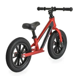 Byox Laufrad Jogger 12 Zoll, Luftreifen bis 50 kg Stahllenker Anti-Rutsch-Griffe rot