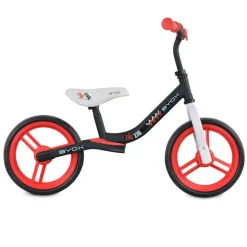 Byox Laufrad Zig-Zag, EVA-Reifen, Sattel einstellbar von 36 - 45 cm ab 12 Monate dunkelrot