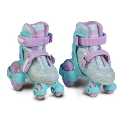 Byox Rollschuhe Beetle Größe XS 26-29, PU-Rollen, ABEC-5 Lager, Stopper hinten lila