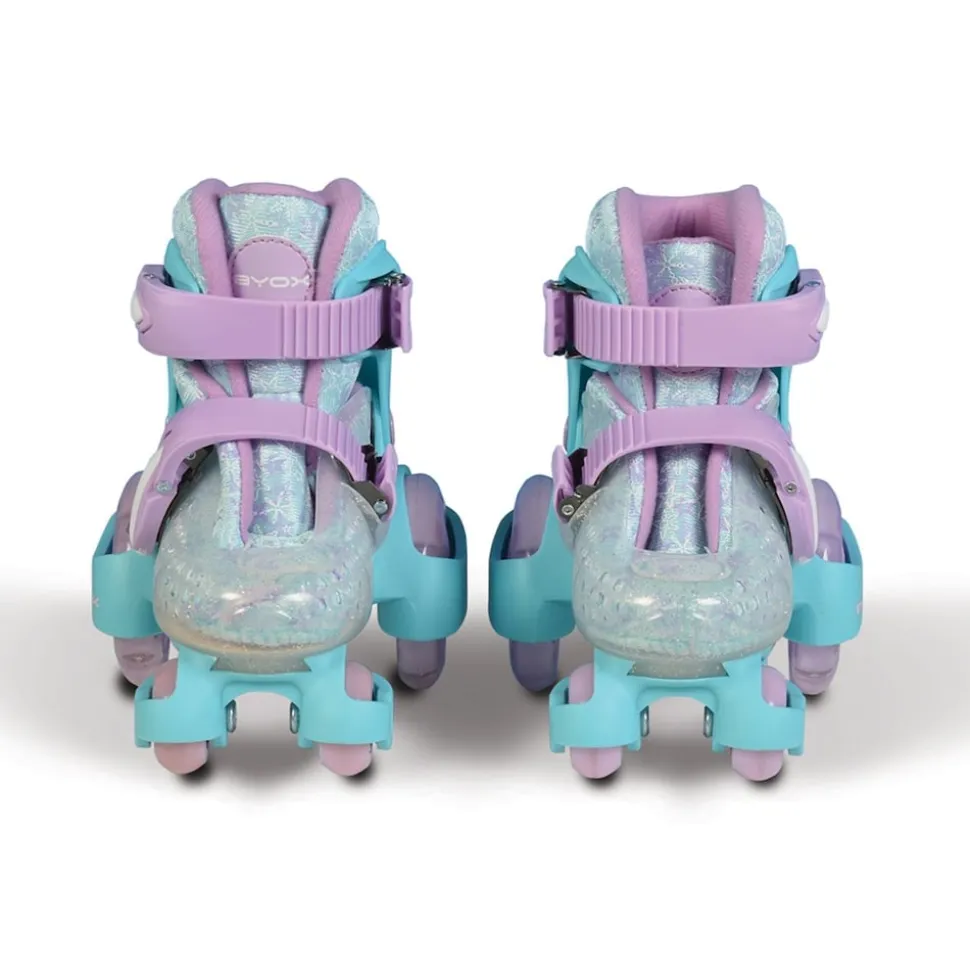 Byox Rollschuhe Beetle Größe XS 26-29, PU-Rollen, ABEC-5 Lager, Stopper hinten lila