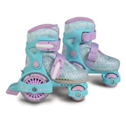 Byox Rollschuhe Beetle Größe XS 26-29, PU-Rollen, ABEC-5 Lager, Stopper hinten lila