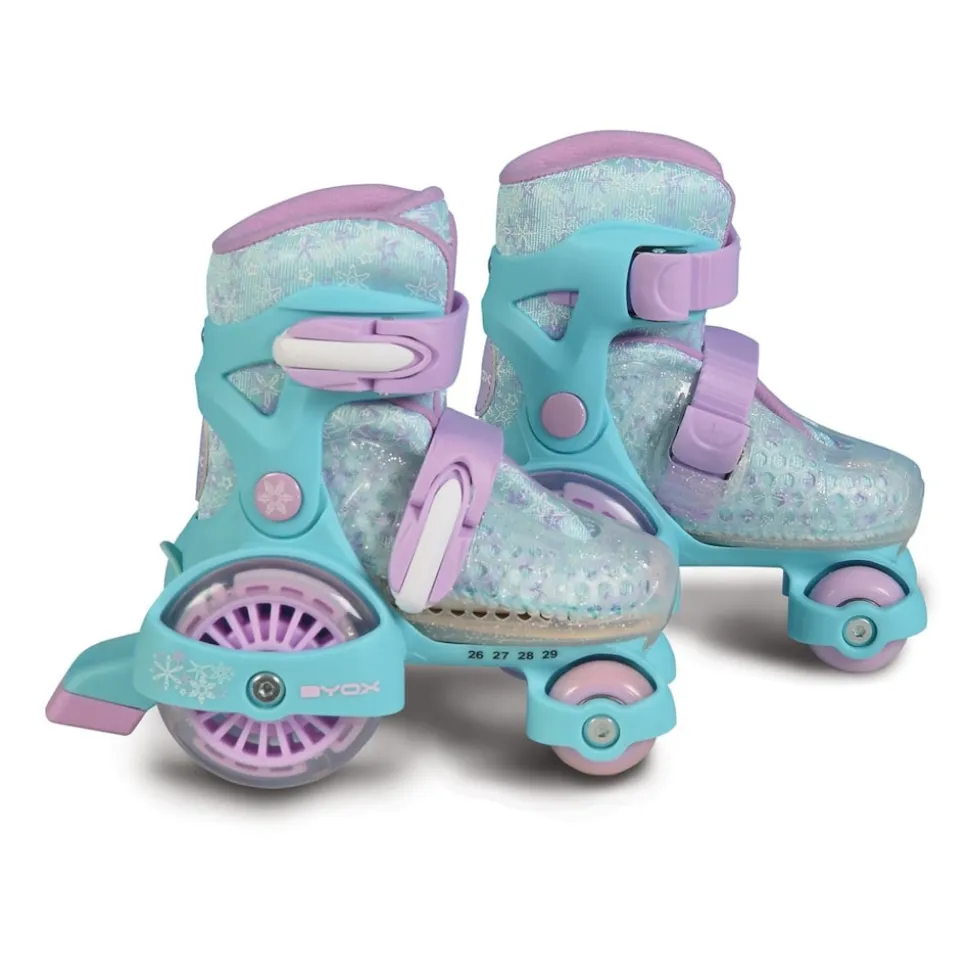 Byox Rollschuhe Beetle Größe XS 26-29, PU-Rollen, ABEC-5 Lager, Stopper hinten lila