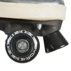 Byox Rollschuhe Silver PVC-Räder Sohle mit Licht Lager 608ZB Größe M (35-36)