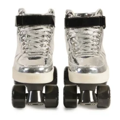 Byox Rollschuhe Silver PVC-Räder Sohle mit Licht Lager 608ZB Größe M (35-36)