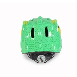 Byox Schutzhelm Y27 Dino Gr S 48 - 54 cm, einstellbar, 4 Löcher, LED-Beleuchtung grün