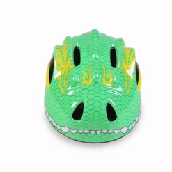 Byox Schutzhelm Y27 Dino Gr S 48 - 54 cm, einstellbar, 4 Löcher, LED-Beleuchtung grün