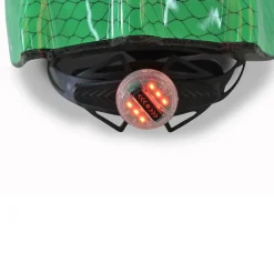 Byox Schutzhelm Y27 Dino Gr S 48 - 54 cm, einstellbar, 4 Löcher, LED-Beleuchtung grün