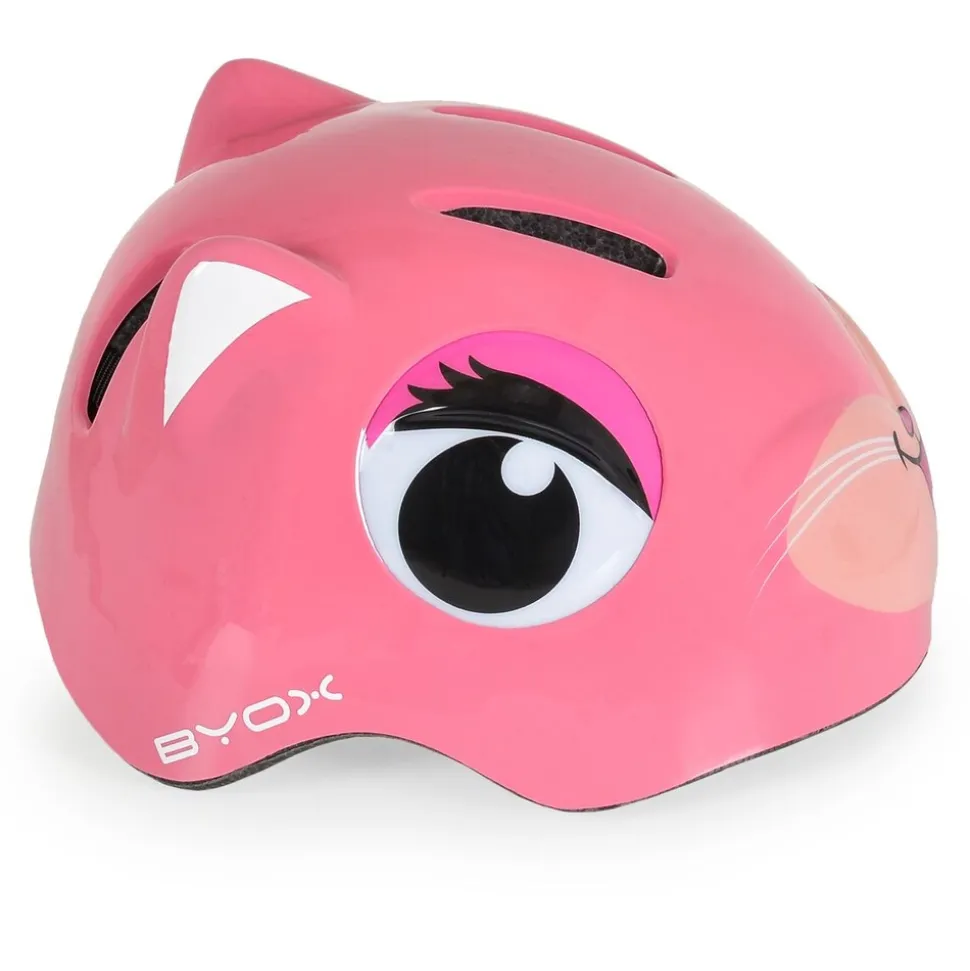Byox Schutzhelm Y26 Kati Größe S 48 - 54 cm einstellbar 4 Löcher LED-Beleuchtung pink