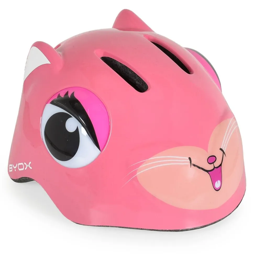 Byox Schutzhelm Y26 Kati Größe S 48 - 54 cm einstellbar 4 Löcher LED-Beleuchtung pink