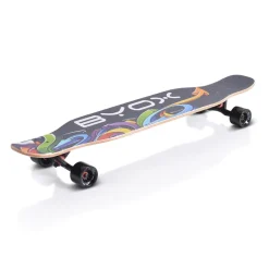 Byox Skateboard Longboard 42" Dancing Style PU Rollen ABEC-9 bis 100 kg Gurt schwarz