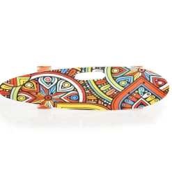 Byox Skateboard 26 Zoll mit Griff PU-Leuchträder ABEC-7 Aluminium 100 kg LED rot