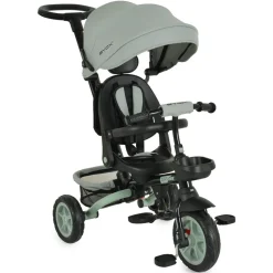 Byox Tricycle Explore 3 in 1 Dreirad umkehrbarer Sitz Schiebegriff Körbe Pedale hellgrün