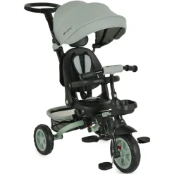 Byox Tricycle Explore 3 in 1 Dreirad umkehrbarer Sitz Schiebegriff Körbe Pedale hellgrün