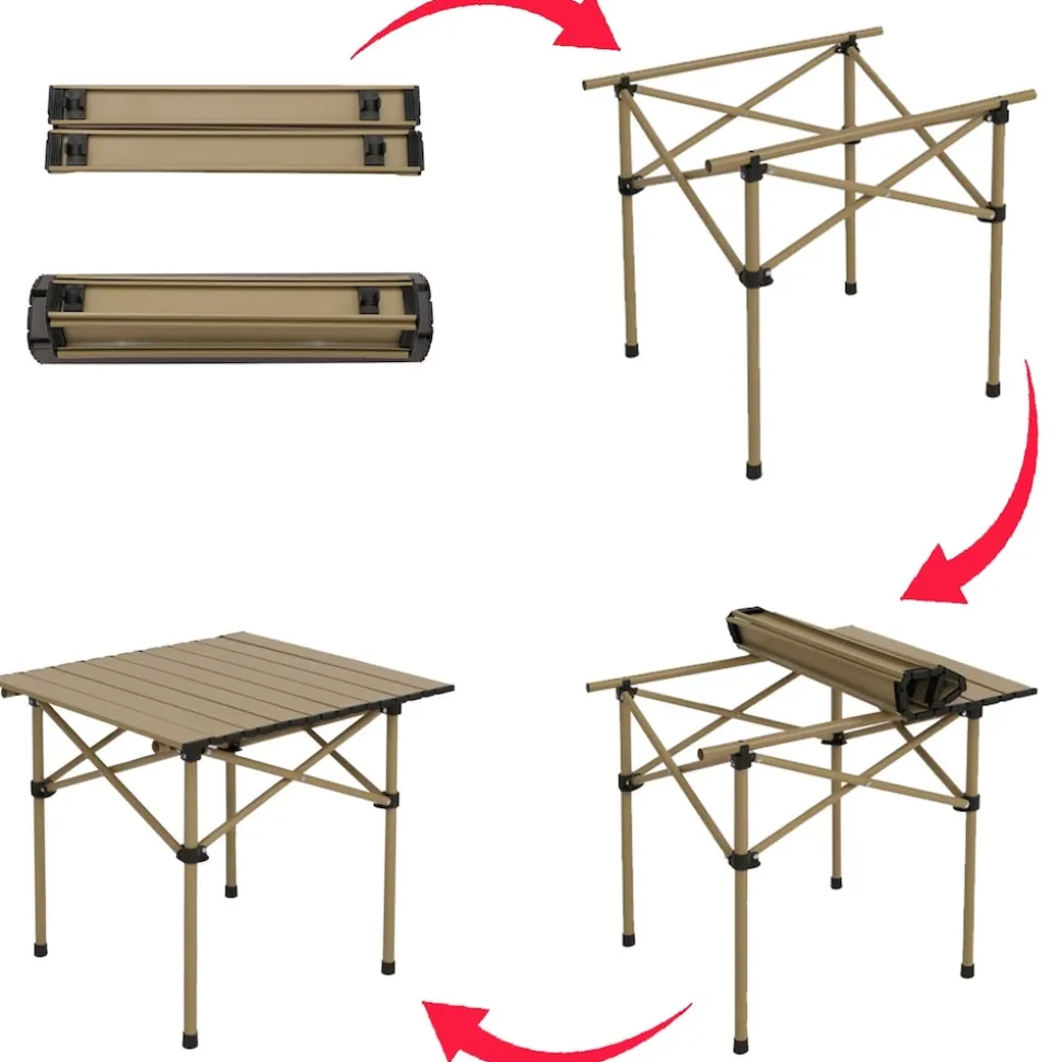 Campingset MCW-N50, Tisch 2x Stuhl Klappstuhl Anglerstuhl faltbar, Metall ~ weiß
