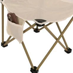 Campingset MCW-N50, Tisch 2x Stuhl Klappstuhl Anglerstuhl faltbar, Metall ~ weiß