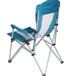 Campingstuhl MCW-L50, Klappstuhl Anglerstuhl Regiestuhl, waschbar Schutzhülle Stahl Stoff/Textil ~ türkis